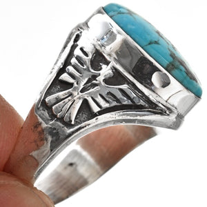 Men’s Turquoise and Sterling Thunderbird Ring