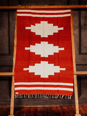 Saguaro Tribal Blanket - Rust