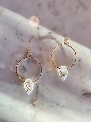 Arrowhead Hoop Earrings
